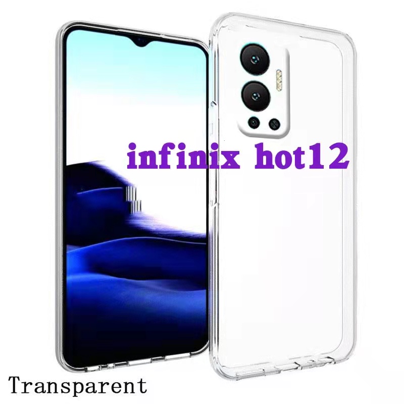 Hot12(พร้อมส่งในไทย)เคสTPUใสกันกระแทกแบบคลุมกล้องInfinix Note12(G96)/Hot 12/Hot 12i/Hot 12Play
