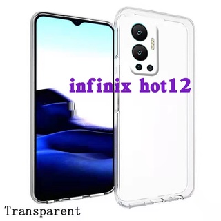 Hot 12(พร้อมส่งในไทย)เคสTPUใสกันกระแทกแบบคลุมกล้องInfinix Note12(G96)/Infinix Hot12/Hot 12i/Hot 12Play