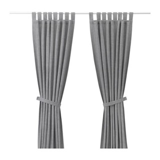 LENDA ผ้าม่านคู่(2 ผืน)140*250 cm (เทา)