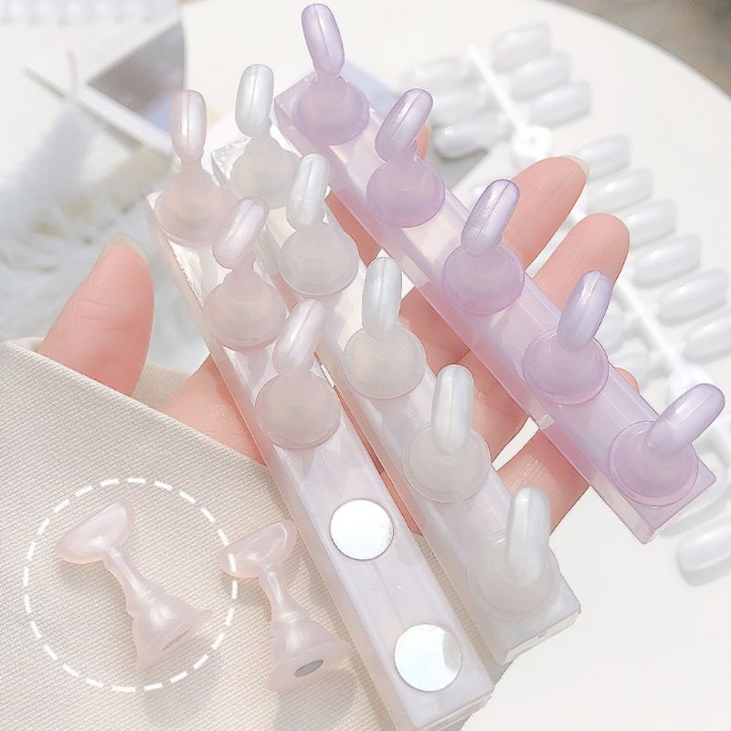 แท่นยึดเล็บปลอม แท่นวางเล็บ สำหรับยึดเล็บ PVC