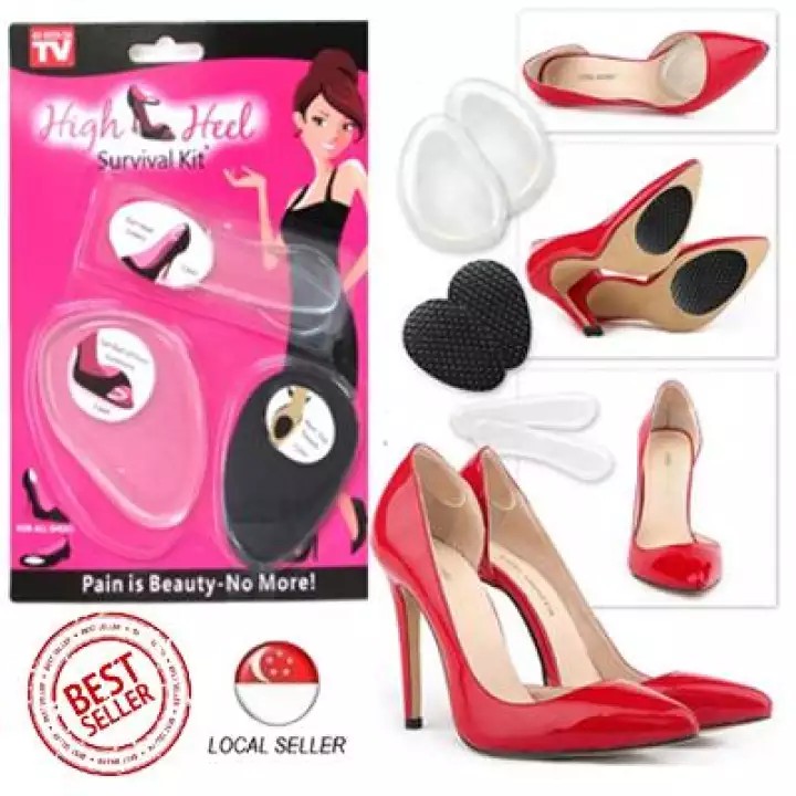 [ SG Local Seller ] High Heel Survival Kit 3-in-1 High Heel Pain Relief Shoe Cushion AS105 [ By Kim 