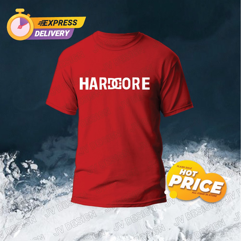 " HEBAT [SULAM] NEW PLUS SIZE HARDCORE 23 LOGO Logo เสื้อยืดคอกลมผ้าฝ้าย 100% สําหรับผู้ชาย/ผู้หญิง 