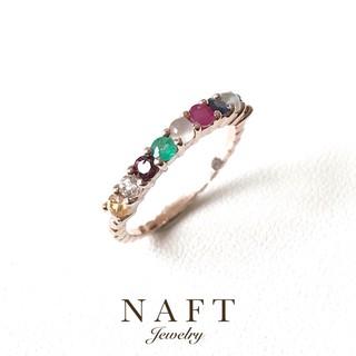 แหวนนพเก้าแท้ แบรนด์ Naft Jewlery สั่งทำตามขนาดนิ้วได้