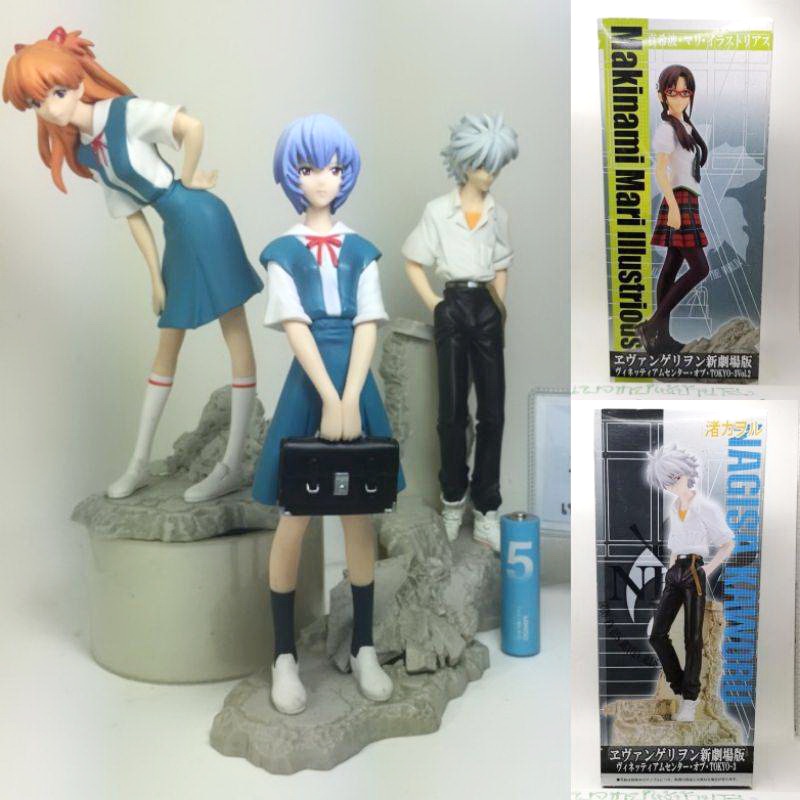 (แท้/มือ1,2) Sega Figura Evangelion Vignetteum Centro Tokyo-3​ Asuka, Rei,Mari,Kaworu​ Figure​s​ ฟิกเกอร์​ อนิเมะ​ อีวา