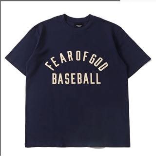 ผ้าฝ้ายคอกลมเสื้อยืดแขนสั้น พิมพ์ลายตัวอักษร FEAR OF GOD FOG Season 7 Mainline BASEBALL สไตล์ฮิปฮอป สําหรับผู้หญิง และผู