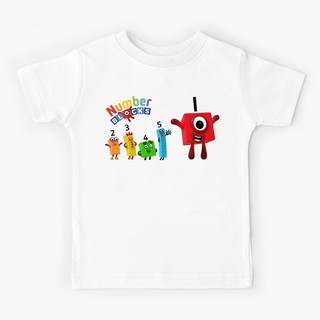 เสื้อยืด ลาย Numberblocks สําหรับเด็ก 1 ถึง 5 ปี | เสื้อยืดลําลอง แขนสั้น พิมพ์ลายกราฟฟิค A Star Is Born Number Blocks น่ารัก สไตล์วินเทจ สําหรับเด็กผู้ชาย และเด็กผู้หญิง ไซซ์ S-3XL