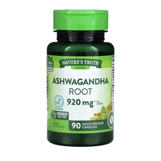 🇺🇸ของแท้100% พร้อมส่ง Nature’s truth Ashwagandha root 920mg 90 quick release capsules