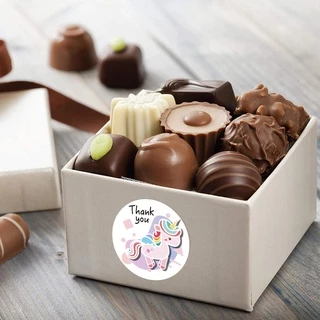 (P-081) 12บาท 500ชิ้น/ม้วน!!พร้อมส่ง สติ๊กเกอร์ Thank You สําหรับตกแต่งสแครบบุ้คสติ๊กเกอร์ขอบคุณ Thankyou Sticker