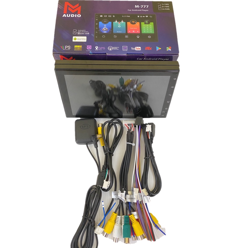 จอแอนดรอย7นิ้ว รุ่นM-777เครื่องเสียงติดรถยนต์ระบบจอแอนดรอย 7นิ้ว จอ IPS 1G+16ROM Mirror Link Android