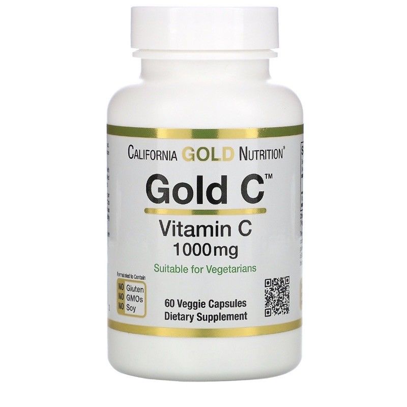 ล็อตใหม่ พร้อมส่ง‼️วิตามินซี 1000mg. California Gold Nutrition, Gold C, Vitamin C 1000 mg, 60 Veggie Capsules