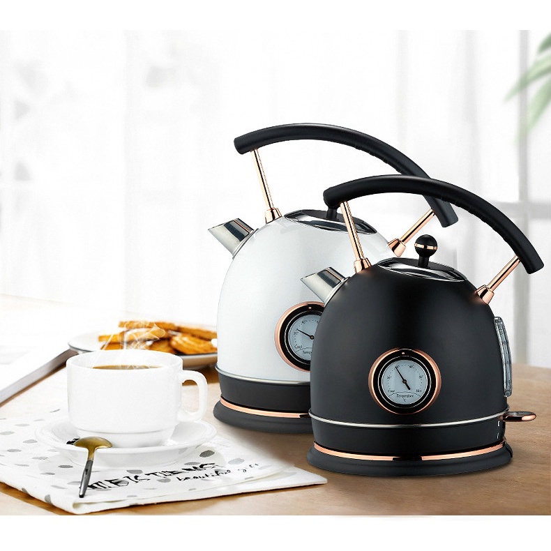 1.8L 304 Stainless Electric Kettle with Water Temperature Control Meter ...