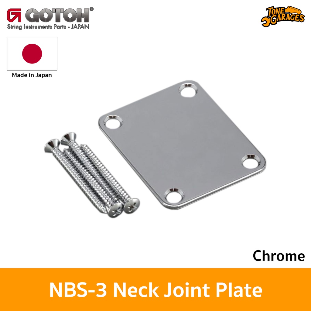 Gotoh NBS-3 Neck Joint Plate สี Chrome