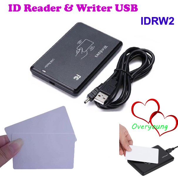 ID Card Reader and Writer with USB Interface No Need to Install Drivers IDRW2 and Free