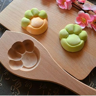 💕​ พิมพ์ไม้ลายอุ้งเท้าแมว (Cat Paw) ทำทาร์ตสับปะรด บัวหิมะ ไดฟูกุ