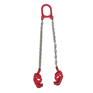 รอกสลิง 2T 0.5M สองขา 2-Claw CHAIN Lifter สำหรับกลอง Lifter CLAMP Bucket Barrel ถังน้ำมันโซ่สลิงยกเครื่องมือ