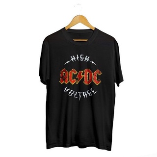 เสื้อเชิ้ตผู้ชาย / ACDC วงดนตรีแรงดันไฟฟ้าสูง เสื้อยืด / เสื้อวงดนตรี