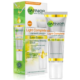 ﻿GARNIER Light Complete Super Essence 10ml. การ์นิเย่ ไลท์ คอมพลีท ซุปเปอร์ เอสเซ้นส์ บำรุงผิวหน้ากระจ่างใสไร้จุดด่างดำ