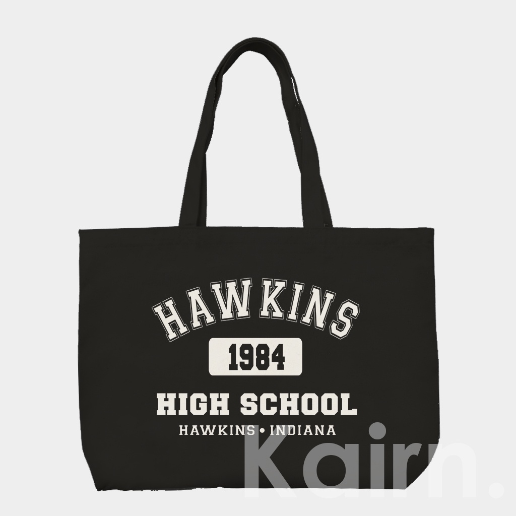 Nudie Bag Magnet/ Canvas Tote Bag Stranger Things - Hawkins High School