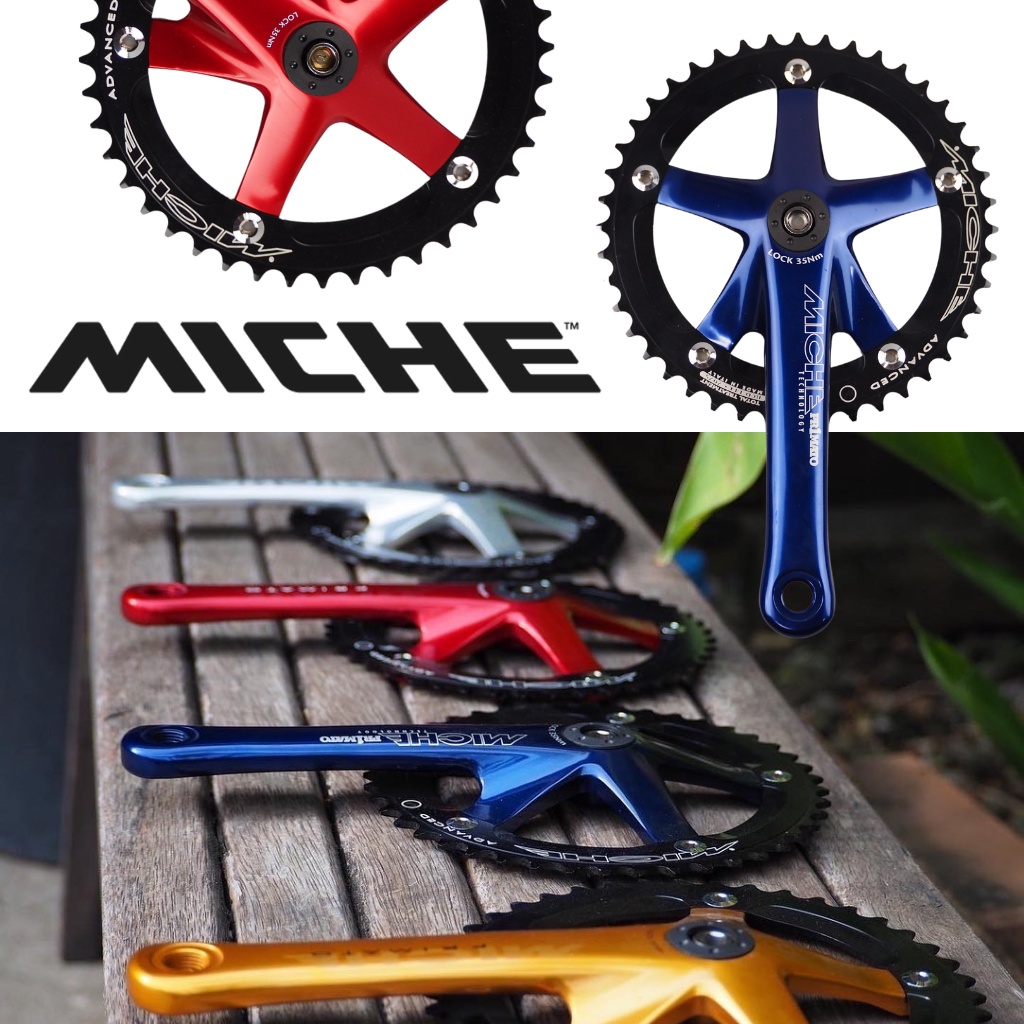 ชุดจานหน้า Fixed Gear Miche Advance Track made in Italy ของเเท้ 100%