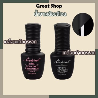 Top Coat (เคลือบเจล)/MATTE TOP UV LED Gel เคลือบกระจก สีเจล ยาทาเล็บเจล 8 ML