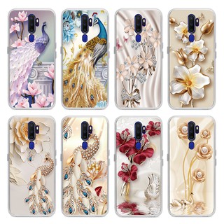 เคส OPPO A92 A31 A91 A9 A5 A72 A52 Reno 3 F15 2020 เคส case Soft TPU เคสซิลิโคนอ่อนนุ่ม Cover Transparent Painting Phone Cover