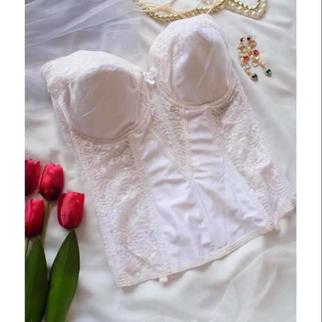 คอร์เซ็ทมือสอง Size 36DDตรงลูกไม้เป็นซีทรูน่ารักมาก