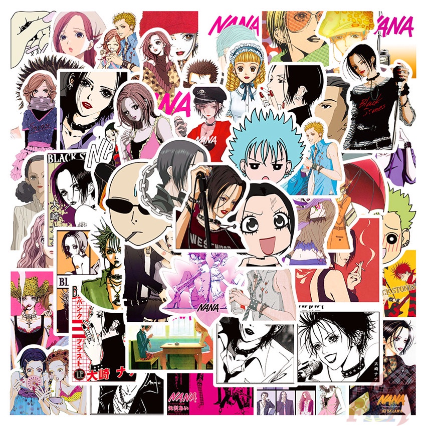 ❉ NANA Series 01 Ai Yazawa Girl Cartoons สติ๊กเกอร์ ❉ 50Pcs/Set Oosaki Nana & Komatsu Nana DIY Fashi
