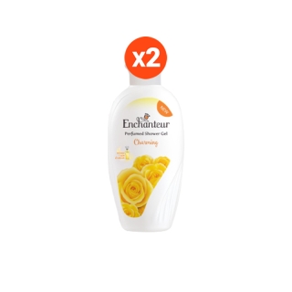 [แพ็คคู่สุดคุ้ม] เอนแชนเทอร์ เจลอาบน้ำ ชาร์มมิ่ง 250 มล. 2 ขวด Enchanteur Shower gel 250ml Charming