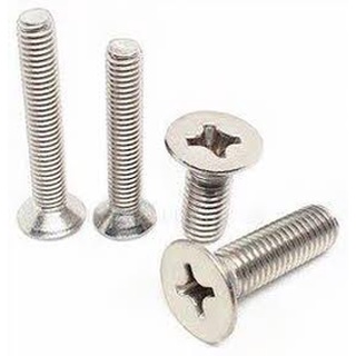 สกรู JF สกรูหัวเตเปอร์แฉก สแตนเลส 304 M5 - 0.8 x 8 - 100mm. Flat Head Screws Stainless 304 ราคาส่ง