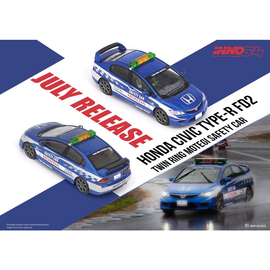 [Shop Malaysia] INNO MODELS INNO64 1/64 HONDA CIVIC TYPE-R FD2 TWIN ...