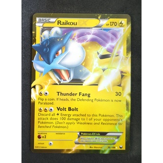 Raikou EX 38/108 ไรโค Pokemon Card Vivid Series ภาษาอังกฤษ