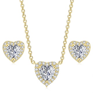 Zhouyang(โจวหยาง)Zhouyang ชุดเครื่องประดับหัวใจสำหรับผู้หญิง…