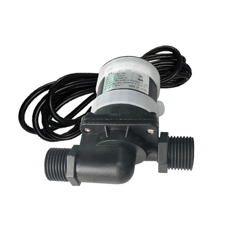 JT-750D DC 12V Water Pump Brushless Motor Pump 1/2'' 5/8'' Thread Max 7M 900L/H Ultra-quiet Car Wash