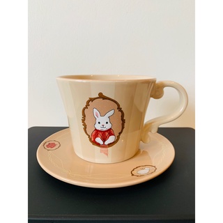 พร้อมส่งที่ไทย! Starbucks คอลเลคชันFuzzy Bunny and Friend Bunny with Saucer Mug 12 oz. ของแท้ 100%