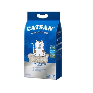 Catsan แคทแซน ทรายแมว สูตรน้ำหนักเบา 9ลิตร - Light Cat Litter 9L