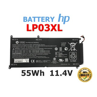 HP แบตเตอรี่ LP03XL ของแท้ (สำหรับ Envy 14 J0 J1, Envy 15 AE AH Series) HP Battery Notebook แบตเตอรี่โน๊ตบุ๊ค เอชพี