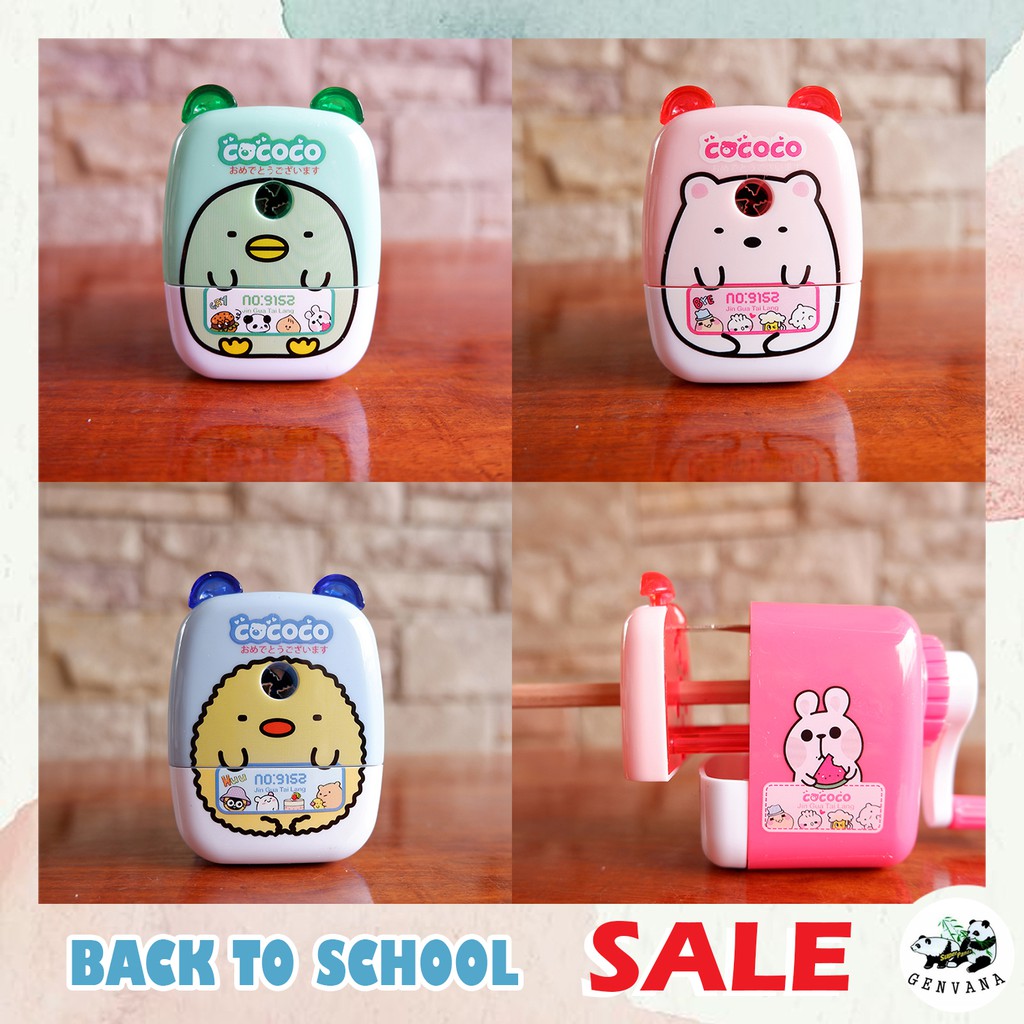 SALE เครื่องเหลาดินสอ ลายsumikko (9152) กบเหลาดินสอ ที่เหลาดินสอตั้งโต๊ะ ลายsumikko kurashi pencil sharpener กบเหลา