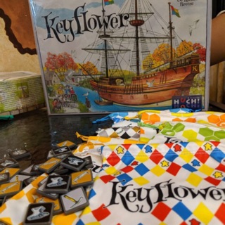 ถุงเก็บอุปกรณ์ Keyflower premium Bag for tools and tile พรีเมี่ยม เก็บง่าย setup ง่าย เล่นได้บ่อยขึ้น boardgame ควรมี