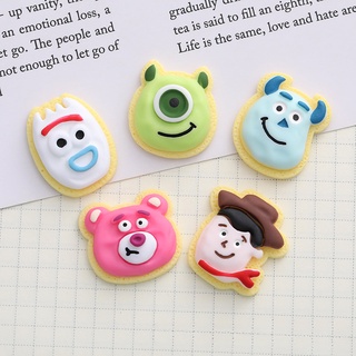 1Pcs Toy Story DIY เรซิ่น การ์ตูนน่ารัก แพคเกจวัสดุกาวครีม 3Dสามมิติสต DIYวัสดุทำมือ เคสโทรศัพท์ อุปกรณ์เสริม แผ่นแปะเล็บ