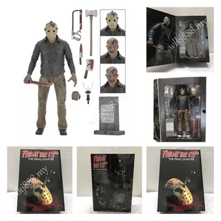 Neca Friday The 13th Jason โมเดลตุ๊กตาฟิกเกอร์ ของเล่นสําหรับเด็ก