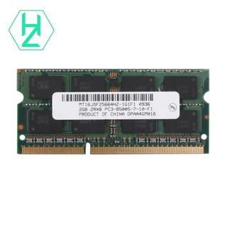 หน่วยความจําแล็ปท็อป Ddr3 2 Gb Ram 2Rx8 Pc3-8500 S 1066 Mhz 204 Pin 1 . 5 V Ram