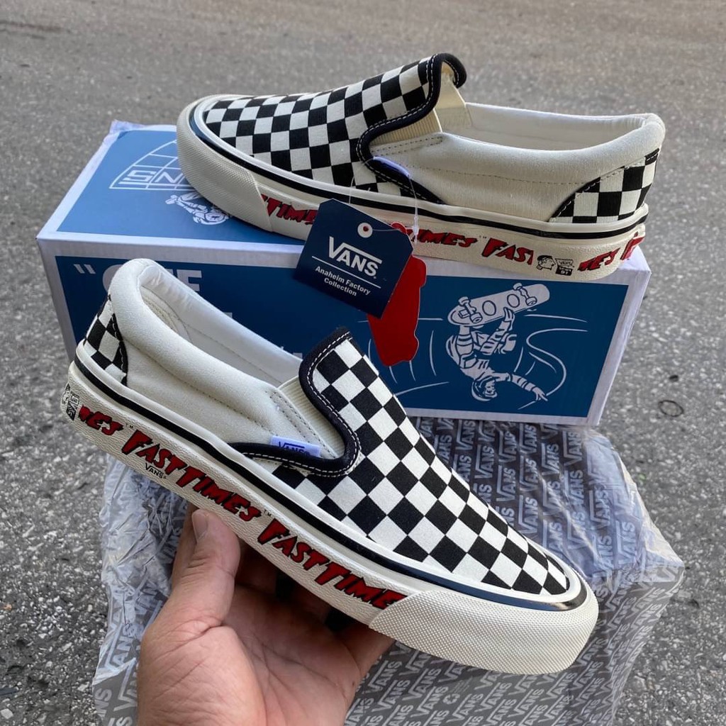 vans slip on fast times