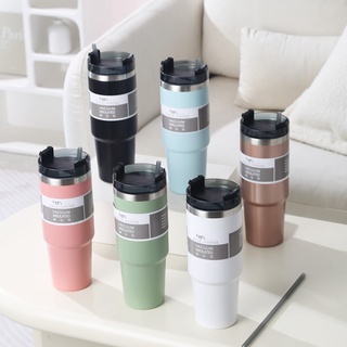 HAN แก้วเก็บความเย็น 30oz 890ml สแตนเลสแท้ รับประกันไอน้ำไม่เกาะแก้ว ขนาด 30ออนซ์ พร้อมส่งจากไทย สินค้าจริง รูปสุดท้าย