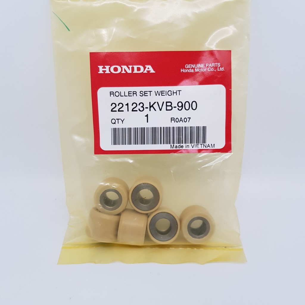 ชุด เม็ดตุ้มน้ำหนัก เม็ดตุ้มแรงเหวี่ยง  CLICK  AIR-BLADE SCOOPY-I ไฟเลี้ยวบังลม ZOOMER-X SPACY-I แท้ HONDA  UK