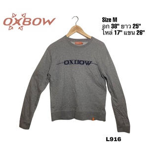 OXBOW size M เสื้อแขนยาว อก 38 ยาว 25 L916.b6