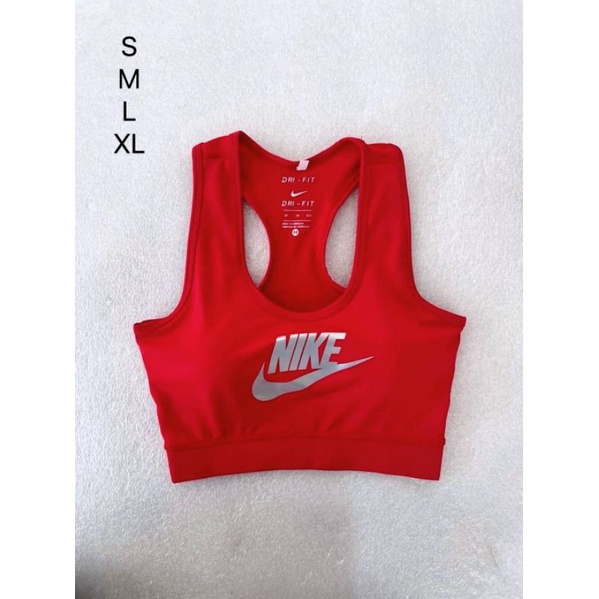Nike sport bra หลังกล้ามเก็บส่วนเกินรอบตัIS M L XL Shopee Thailand