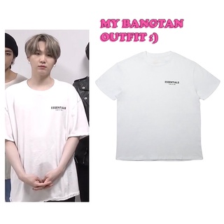 ESSENTIALS FG BT S SUGA สุนทรียศาสตร์แถลงการณ์เสื้อยืดเสื้อยืดเสื้อยืด UNISEX เสื้อเชิ้ต UNISEX i@$