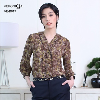 AMILA Blouse VE-B617 by VERONIQA ชีฟองปริ้นท์ แขนยาว IGPU19-11-PM5