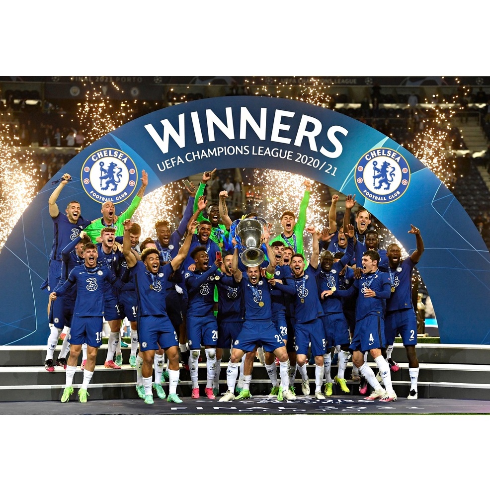 โปสเตอร์ สโมสรเชลซี Chelsea champions ขนาด A3
