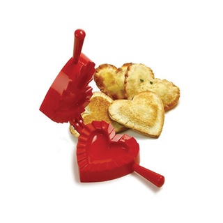 Norpro 1012 Heart Dough and Dumpling Press, Red / ที่กดขนมปัง